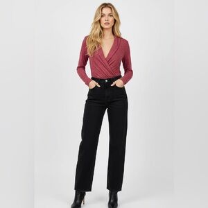 CHOCOLATE USA Chrystal Deep V Bodysuit